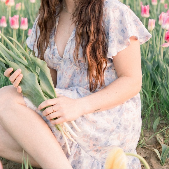 Blue patterned dress - Picture 4 of 4
